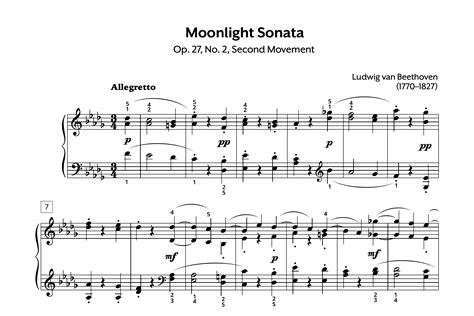 The affect I find most. . Moonlight sonata 2nd movement analysis